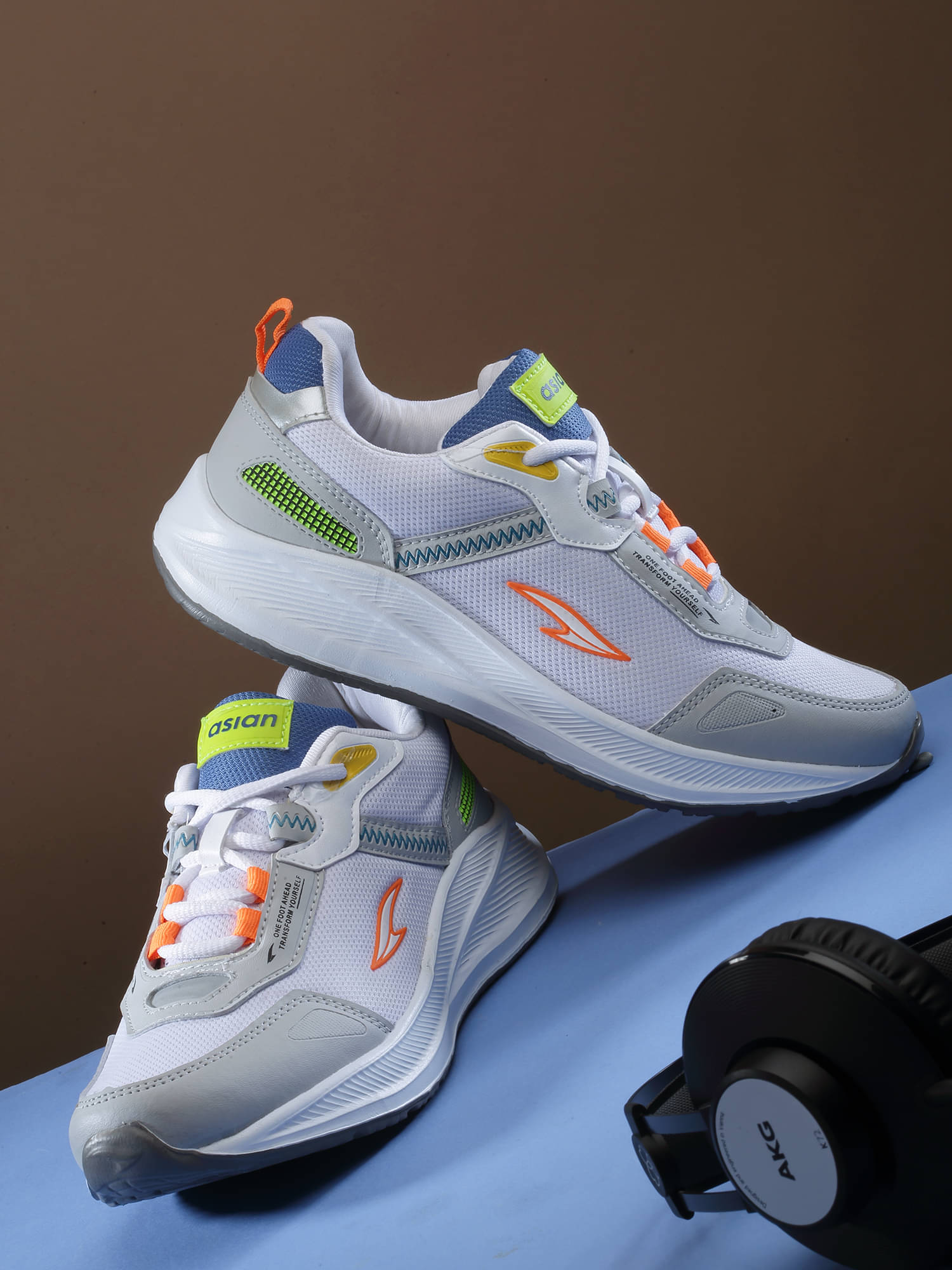     			ASIAN NEXON-13 White Men's Sports Running Shoes