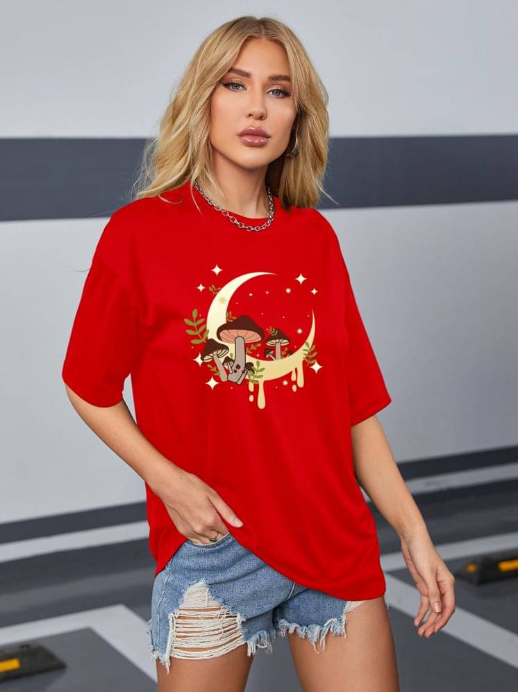     			Aahwan Women's Polyester Regular Top ( Red )
