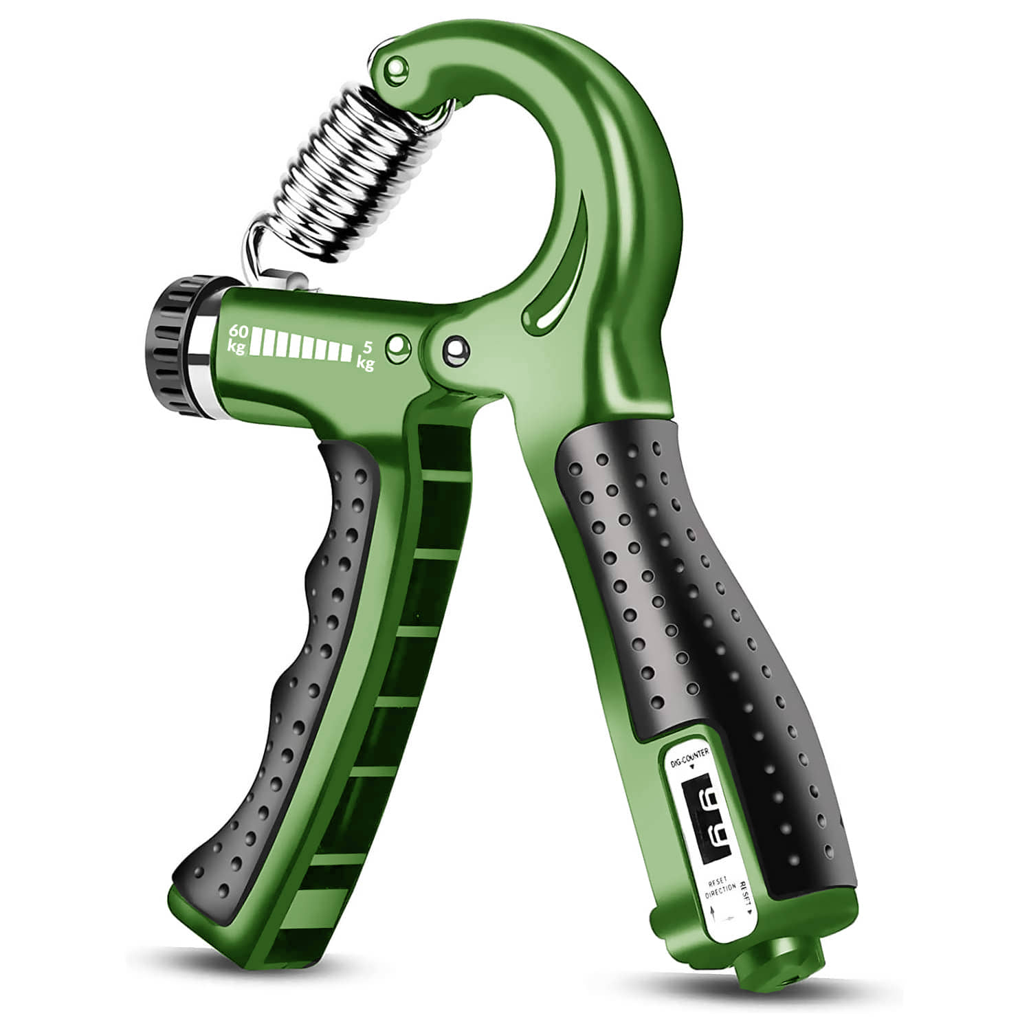 Adjustable Hand Grip Strengthener, Hand Gripper With Counter for Men & Women for Gym Workout Hand Exercise Equipment to Use in Home for Forearm Exercise, Finger Exercise Power Gripper - 60kg - Sports and Fitness Equipment | Buy online on ZillyBuy