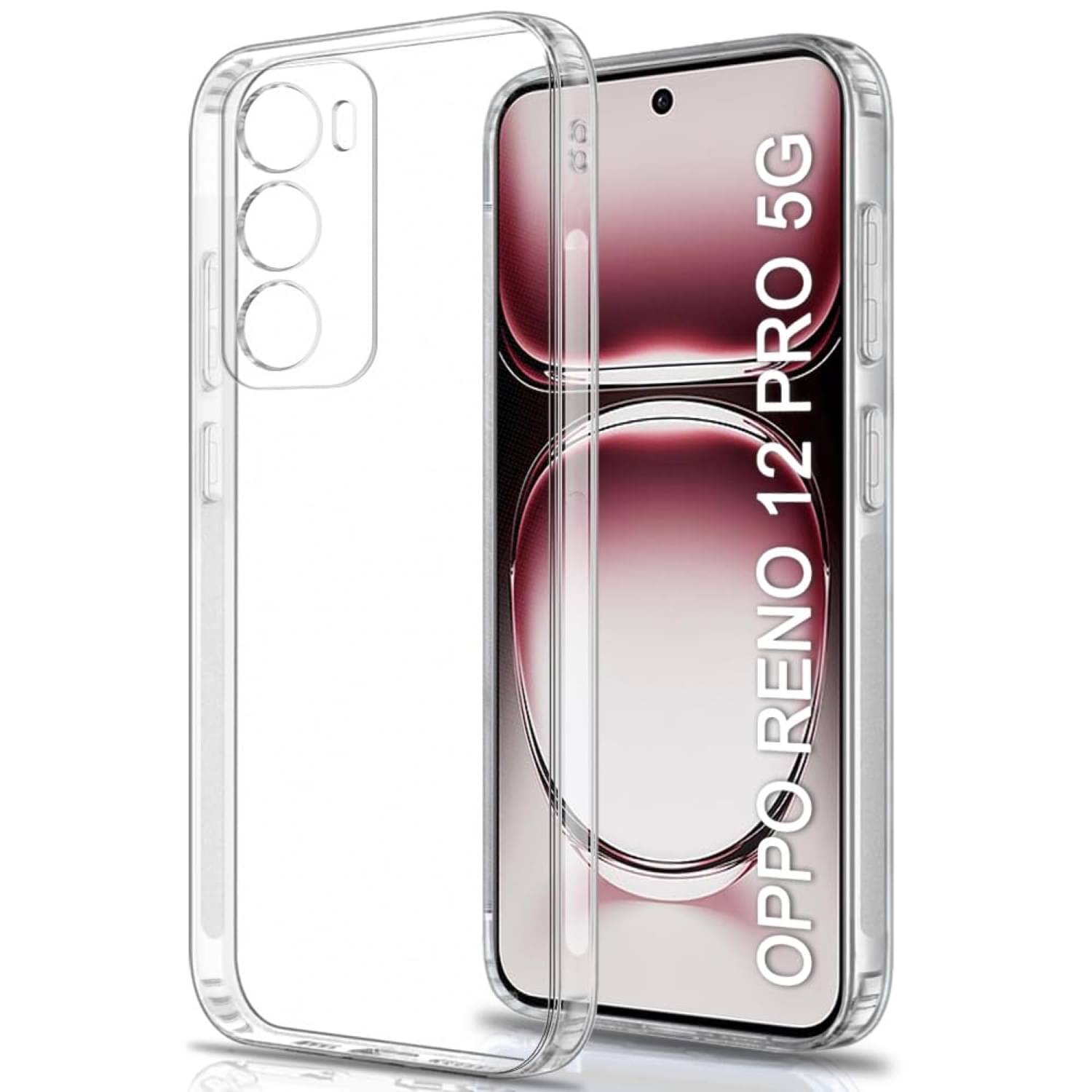     			Case Vault Covers Silicon Soft cases Compatible For Silicon Oppo Reno 12 Pro 5G ( Pack of 1 )