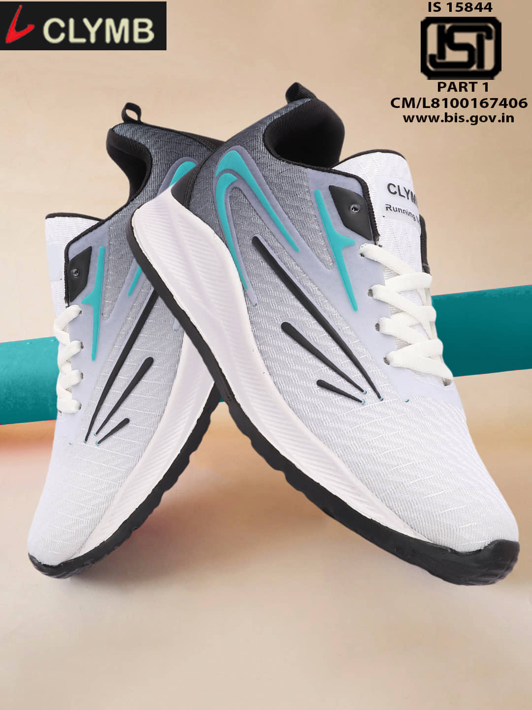 Clymb Black Men's Sports Running Shoes - Sports Shoes | Buy online on ZillyBuy