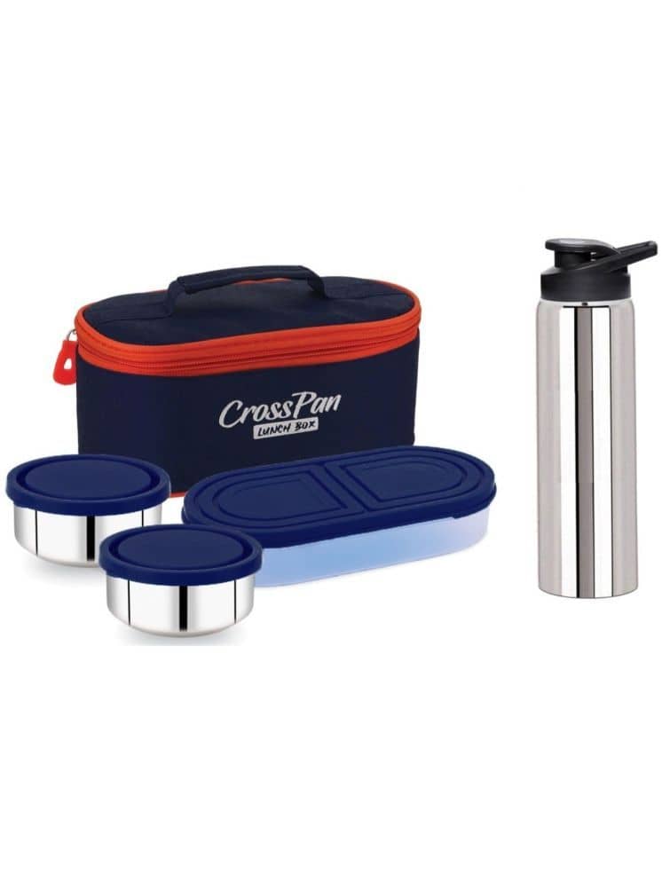 CrossPan LUNCH BOX/TIFFIN BOX Stainless Steel Lunch Box 3 - Container ( Pack of 1 )