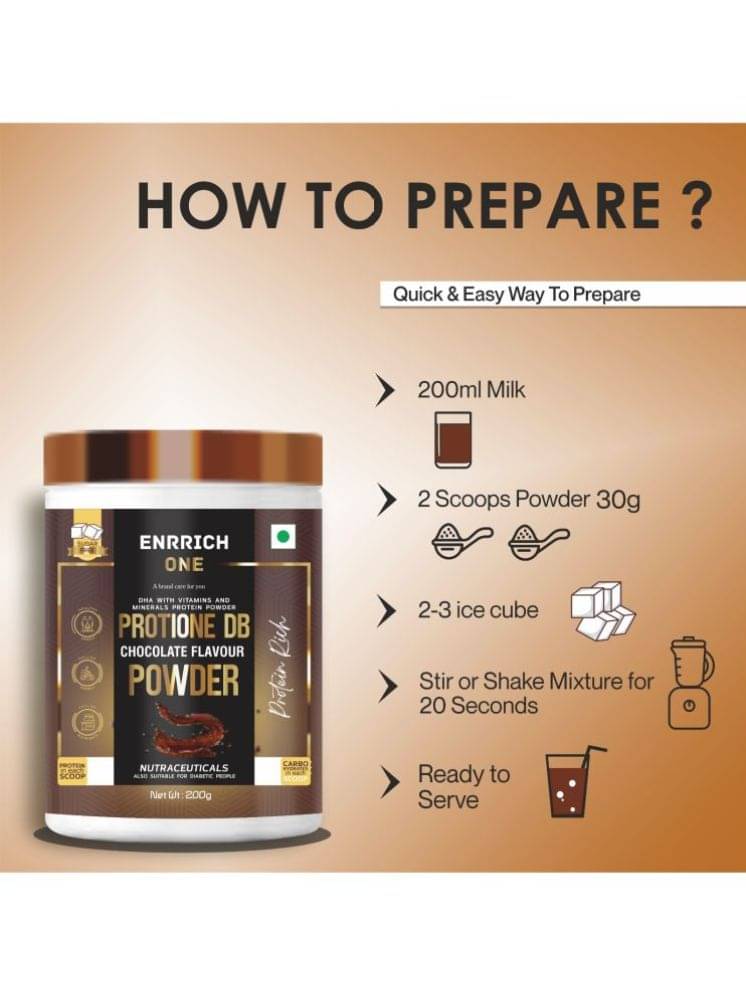     			ENRRICH ONE PROTIONE DB CHOCOLATE FLAVOUR PROTEIN POWDER 1 gm