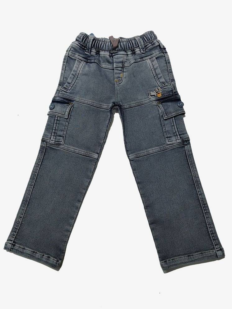     			JFR Pack of 1 Boys Cotton Blend Jeans ( White )