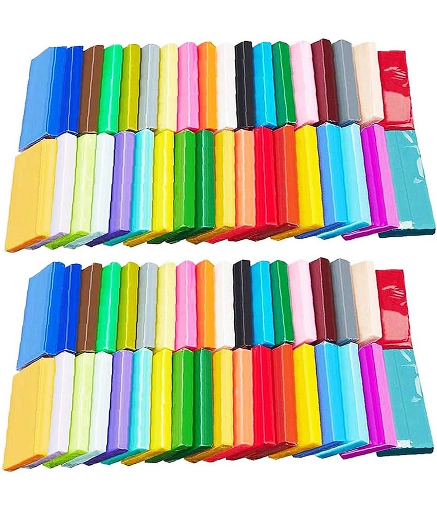 Freedy (Pack of 12) Air Dry Clay, Colorful Children Soft Clay, Creative Art Crafts, Gifts for Kids-Multi Color. Non-Toxic Modeling Magic Fluffy Foam Bouncing Clay Putty Kit for Kids with Tools - Stationery | Buy online on ZillyBuy