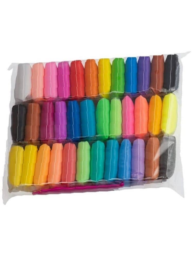 Freedy (Pack of 12) Air Dry Clay, Colorful Children Soft Clay, Creative Art Crafts, Gifts for Kids-Multi Color. Non-Toxic Modeling Magic Fluffy Foam Bouncing Clay Putty Kit for Kids with Tools