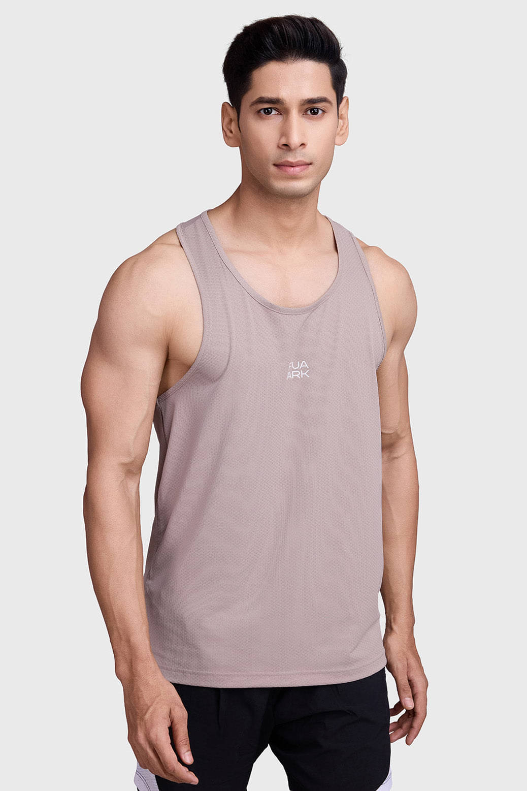     			Fuaark Beige Polyester Regular Fit Men's Tanks ( Pack of 1 )