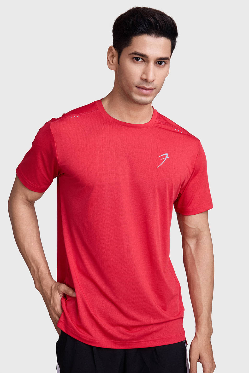     			Fuaark Red Polyester Regular Fit Men's Sports T-Shirt ( Pack of 1 )