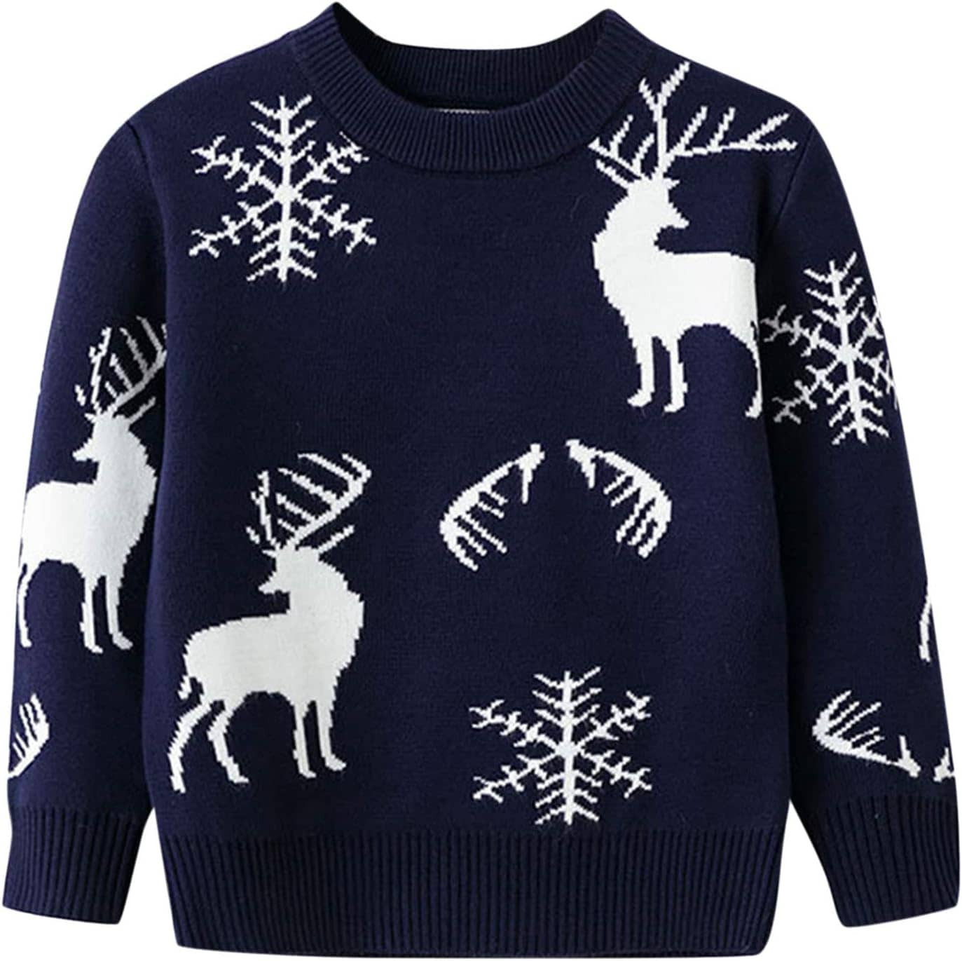 GTwo Pack of 1 Boys Woollen Blend Pullover Sweater ( Navy )