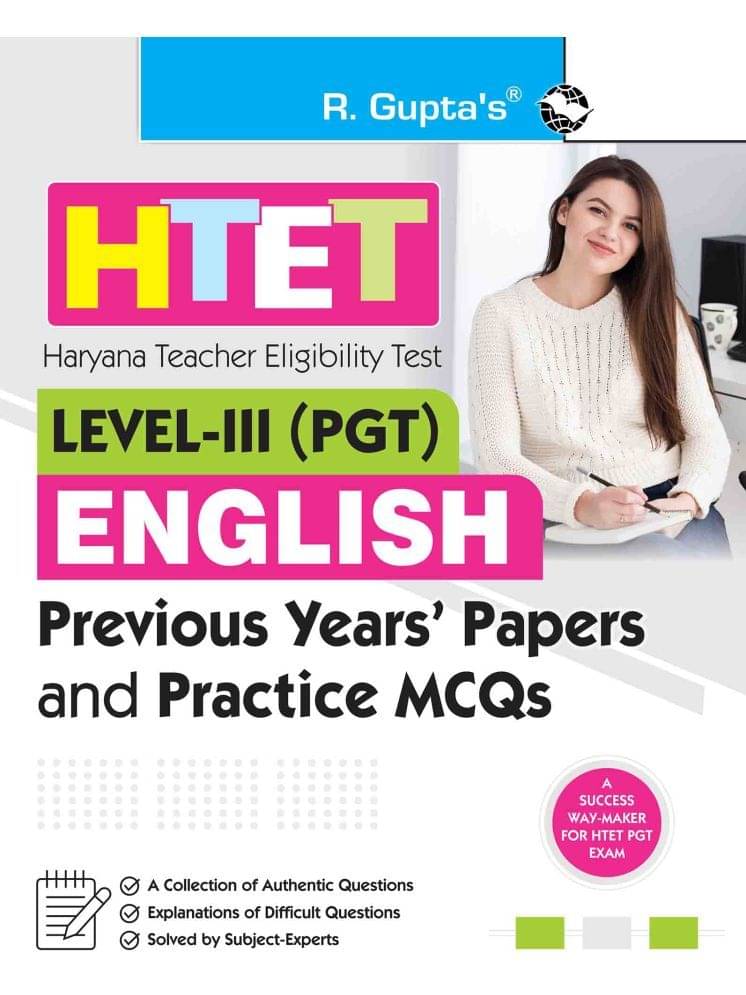     			HTET (PGT- English) Previous Years' Papers & Practice MCQs (Level-3)