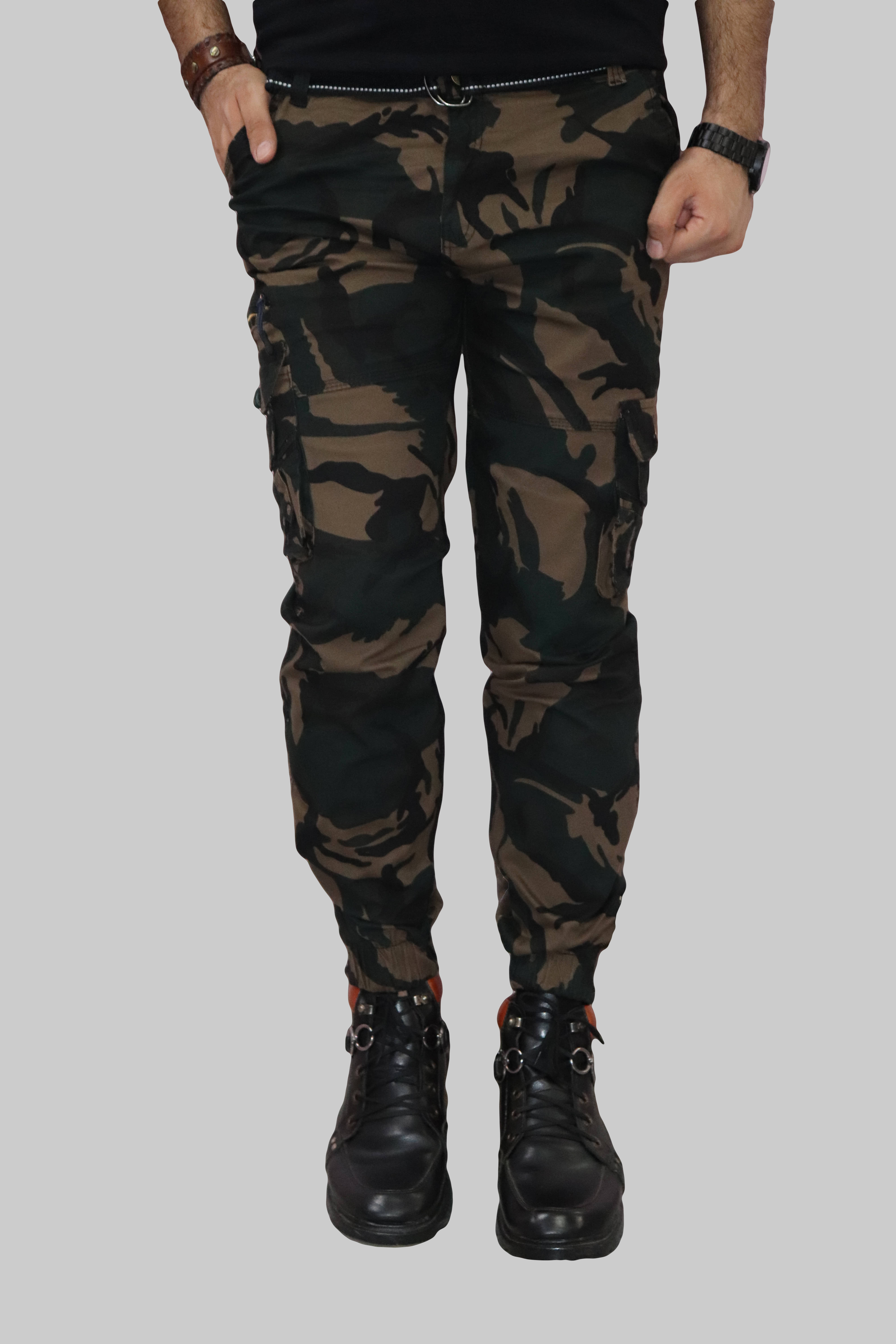     			HYMEN LEGIONS Regular Flat Men's Cargos - BROWN ( Pack of 1 )