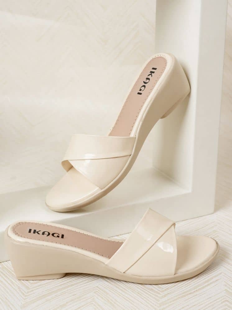 IKAGI Cream Women's Flats
