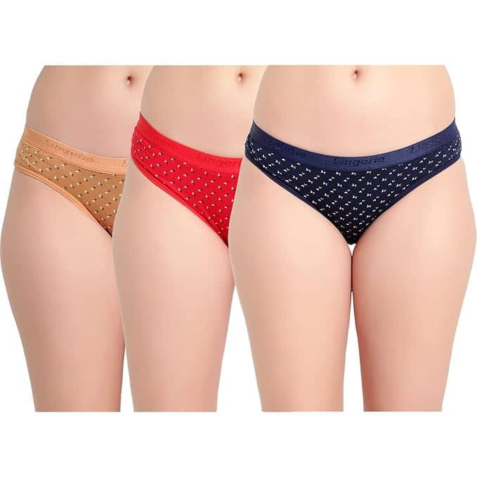 KIDBIRD Pack of 3 Cotton Printed Women's Hipster ( Multicolor )