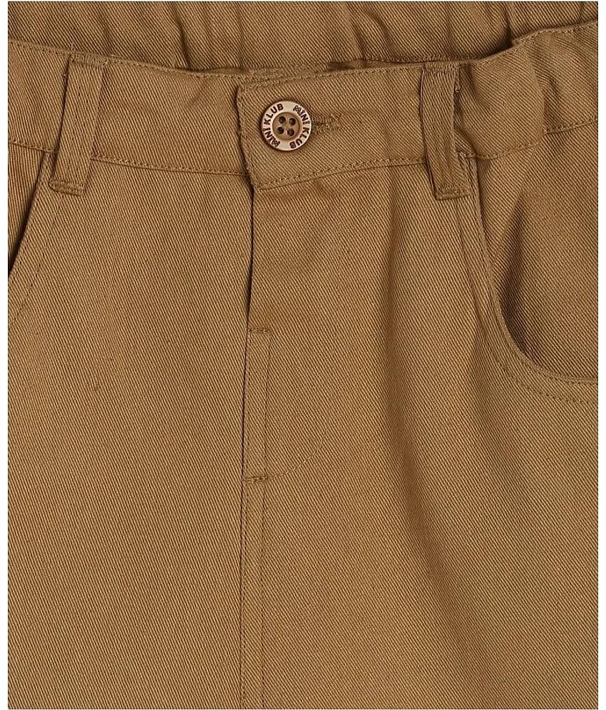 MINI KLUB Pack of 1 Boys Cotton Pants ( Beige )