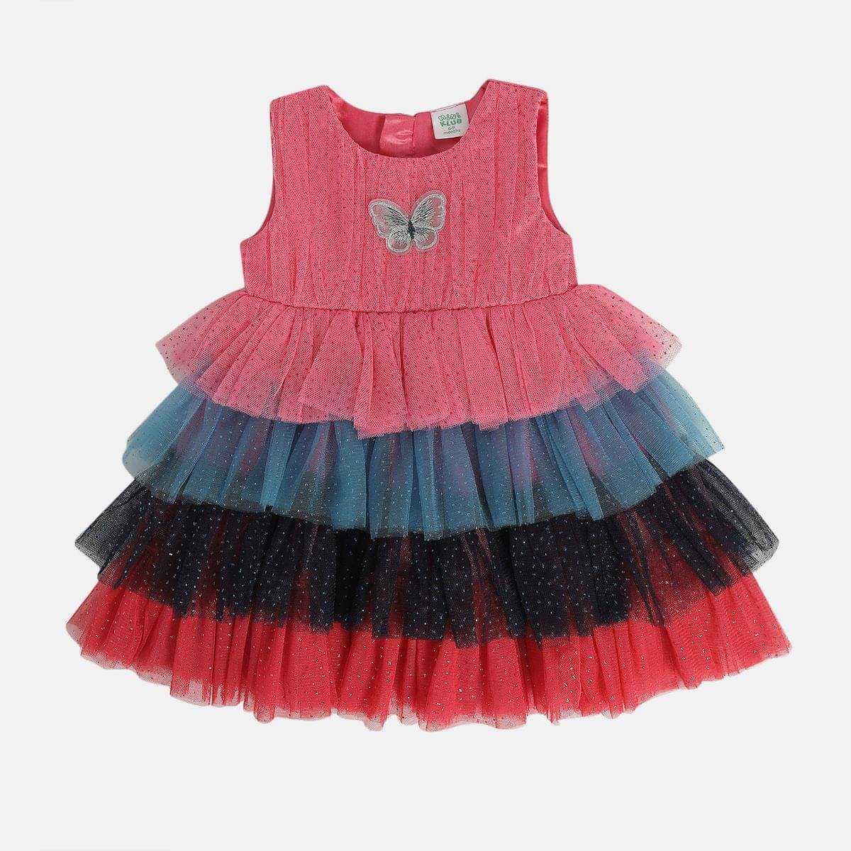     			MINI KLUB Pack of 1 Baby Girls Polyester Dress ( Multi )