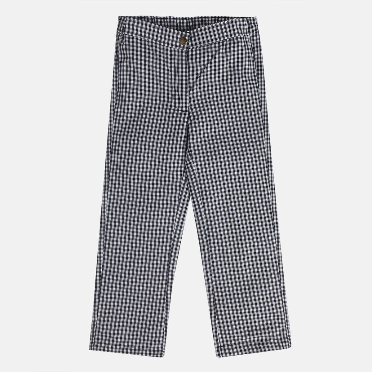     			Miniklub Girls  Full Length Woven Pant (Black Color)