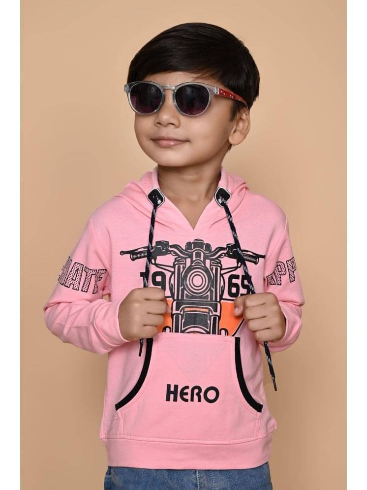     			New Collection Pack of 1 Boys Fleece Sweatshirt ( Pink )