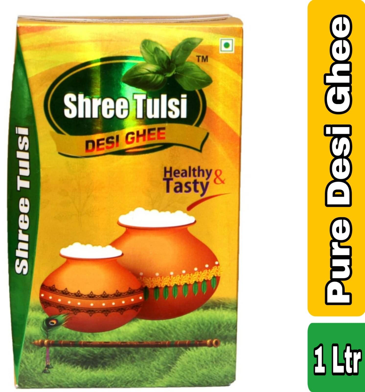 Shree Tulsi Pure Desi Ghee || Made Traditionally from Curd || Ghee 1 L Shree Tulsi Pure Desi Ghee || Made Traditionally from Curd || Ghee 1 L