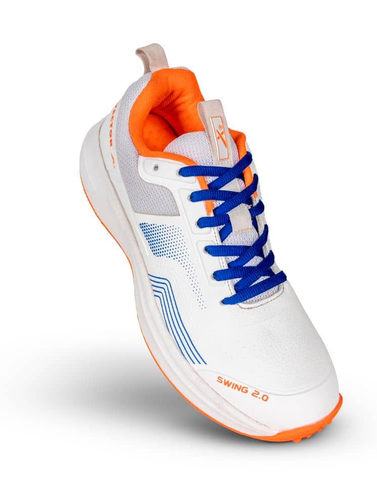 Buy Vector X SWING 2.0 FULL SPIKE Orange Cricket Shoes - Price