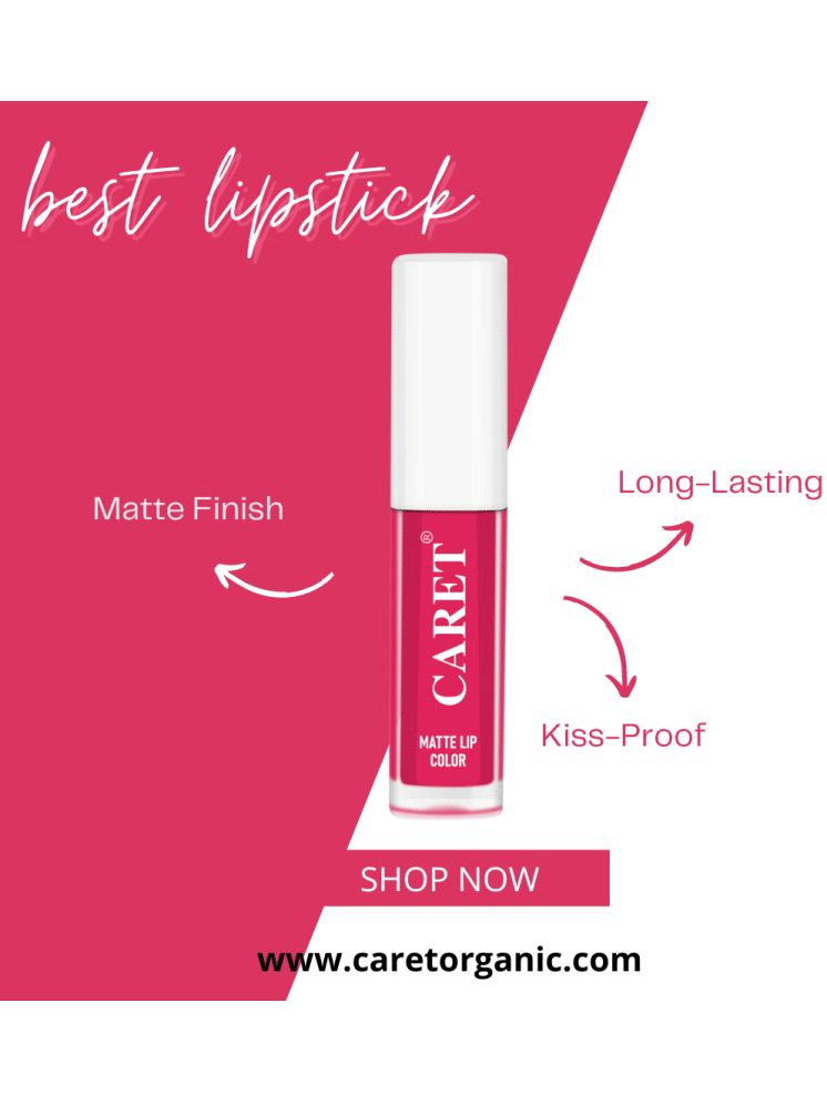     			Caret Organic Pink Matte Lipstick 2 ML