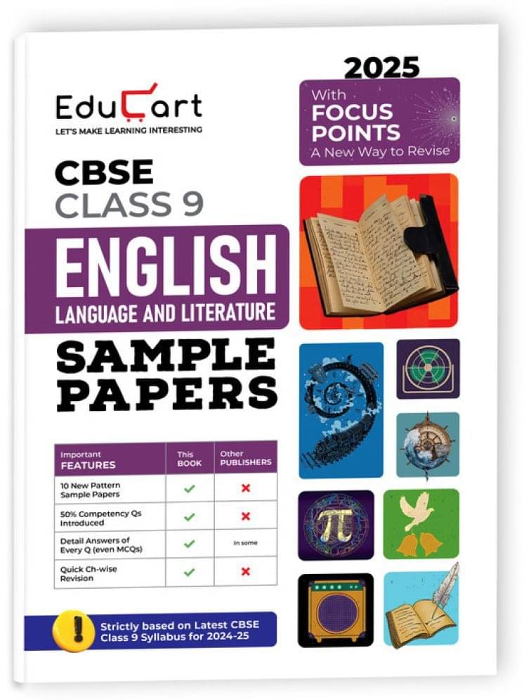 Educart CBSE English Language and Literature Class 9 Sample Papers for 2024-25 (Introducing Revision Maps) 2025 Educart CBSE English Language and Literature Class 9 Sample Papers for 2024-25 (Introducing Revision Maps) 2025