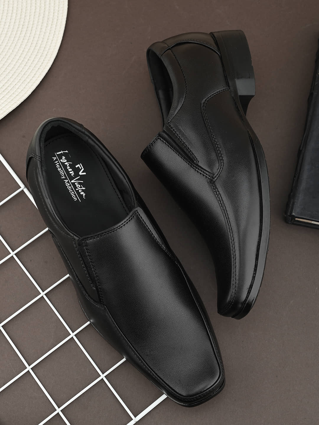 Fashion Victim Black Men's Slip On Formal Shoes - Formal Shoes | Buy online on ZillyBuy