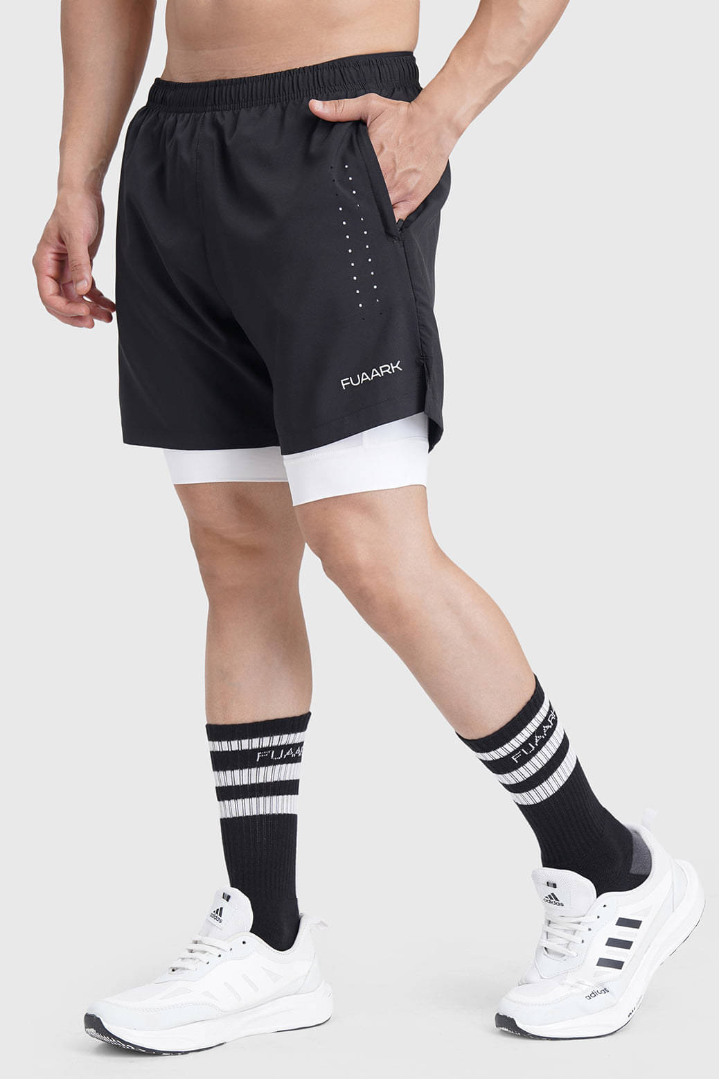 Fuaark Black Polyester Men's Running Shorts ( Pack of 1 ) Fuaark Black Polyester Men's Running Shorts ( Pack of 1 )