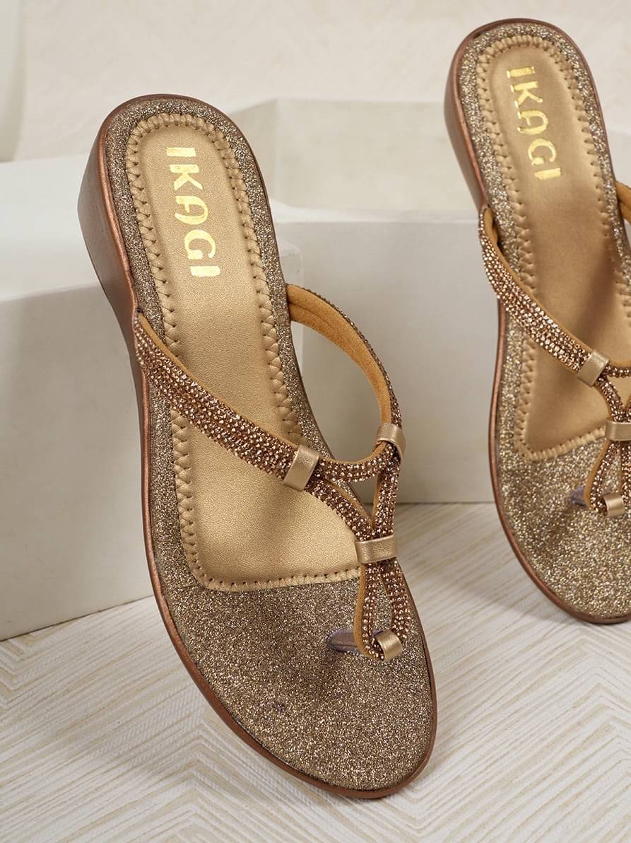     			IKAGI Brown Women's Flats