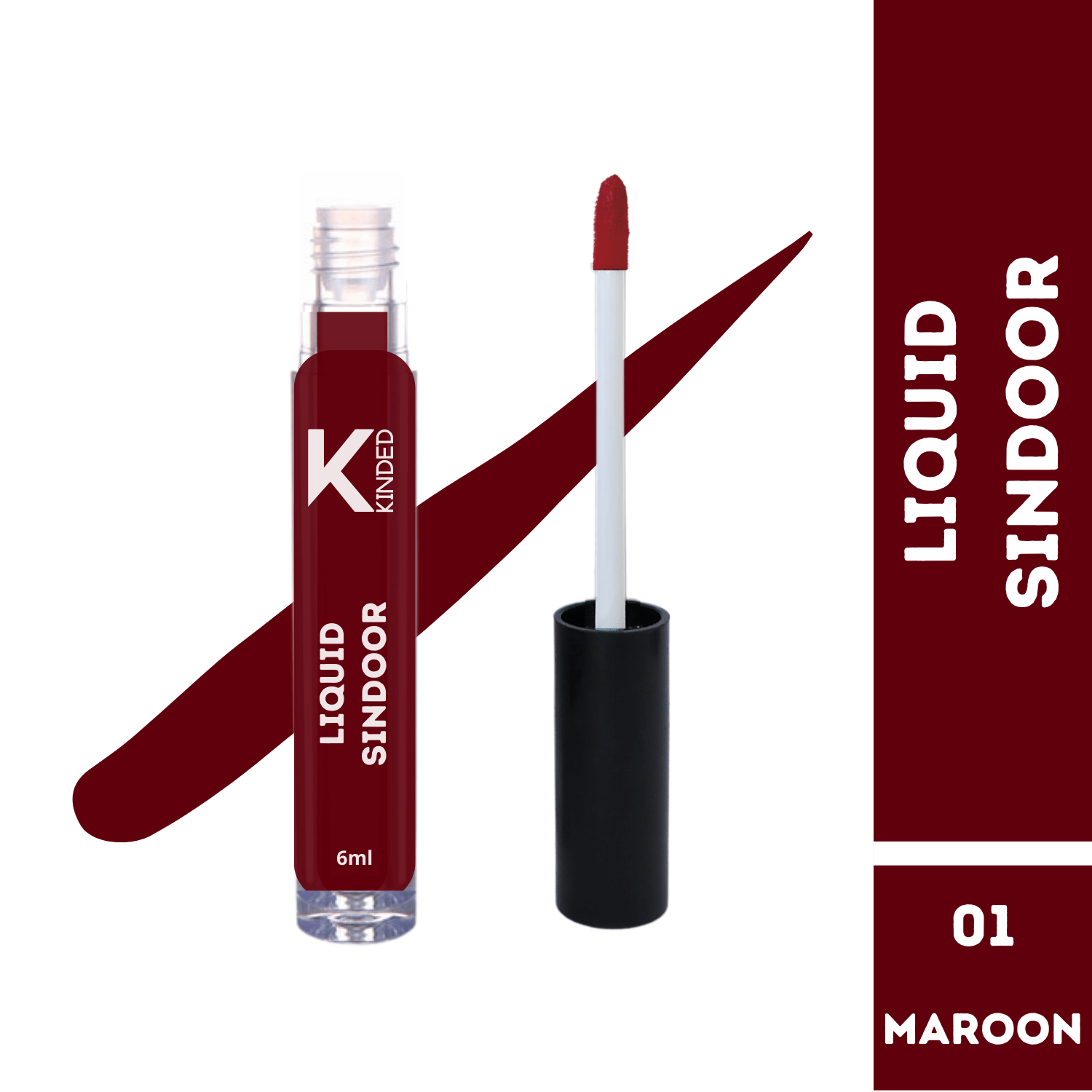     			KINDED Maroon Sindoor Liquid 10 g