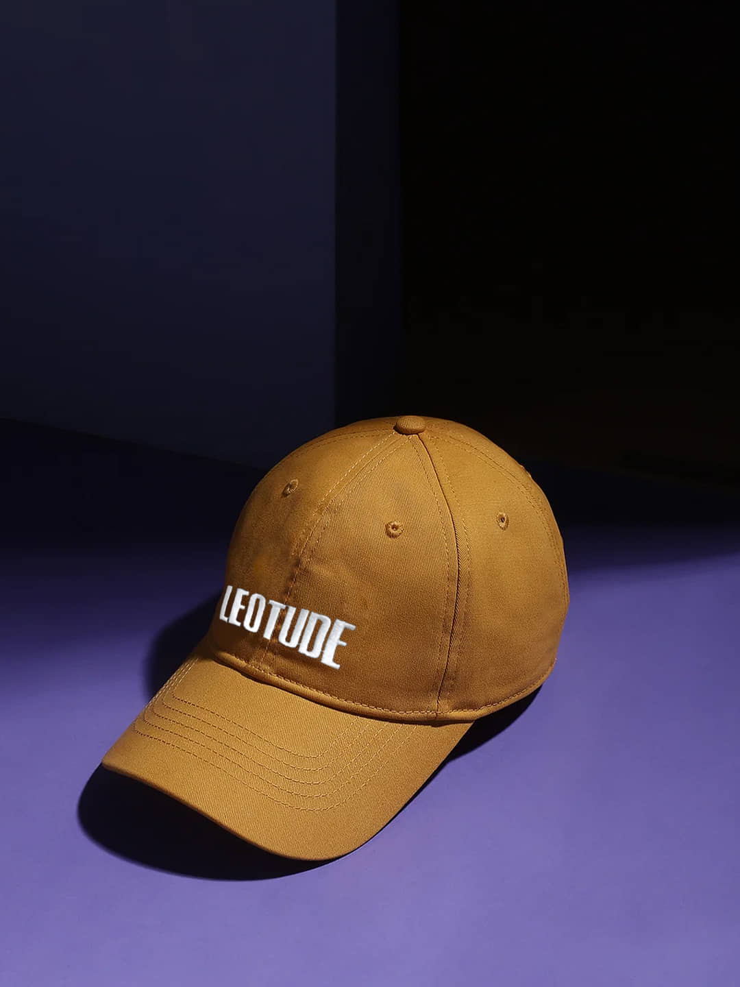 Leotude Yellow Cotton Men's Cap ( Pack of 1 )