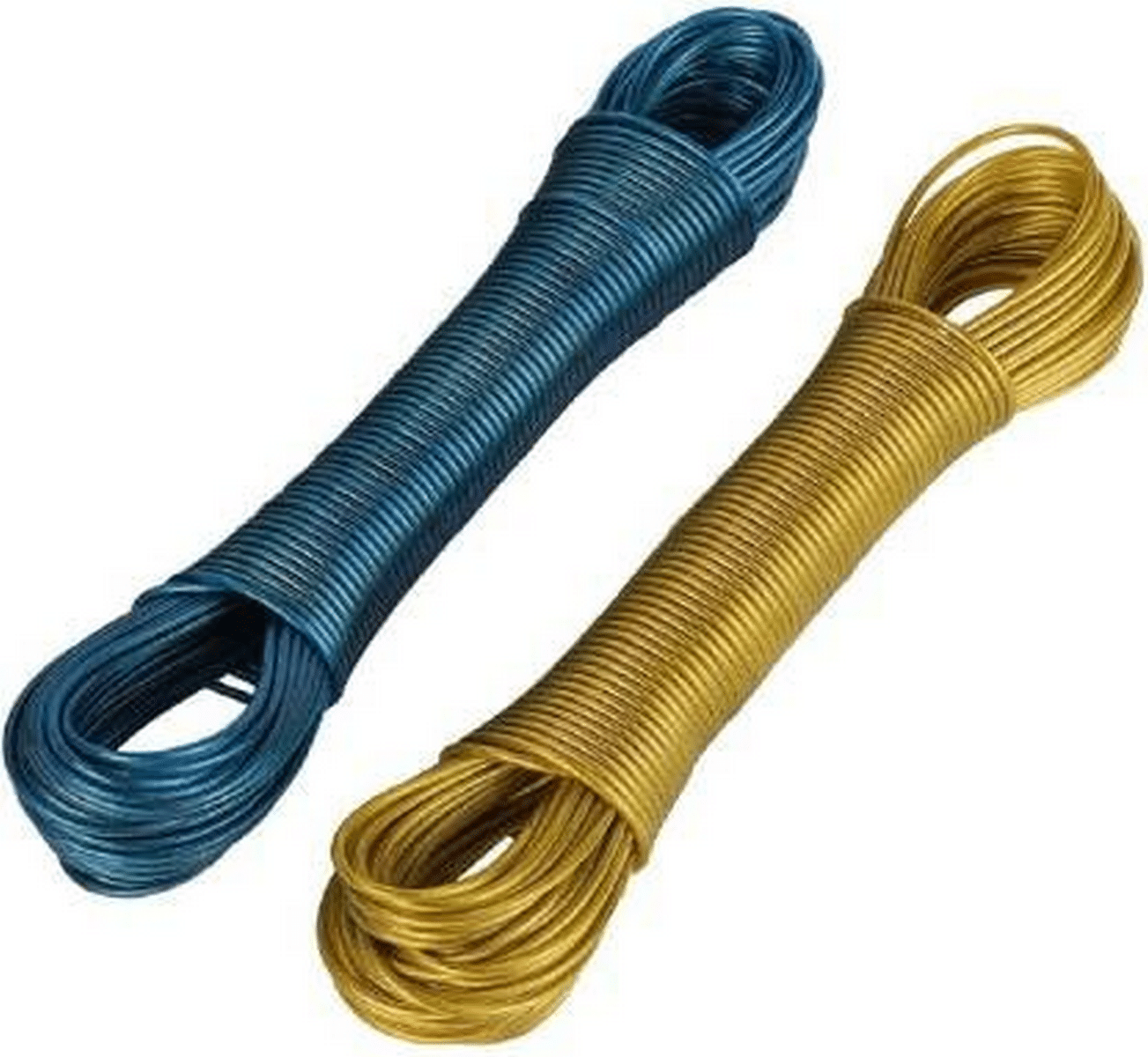     			Pack Of 2 PVC Coated Steel Anti-Rust 20 Meter  Wire Rope Washing Line Clothesline, Drying/Hanging Clothes