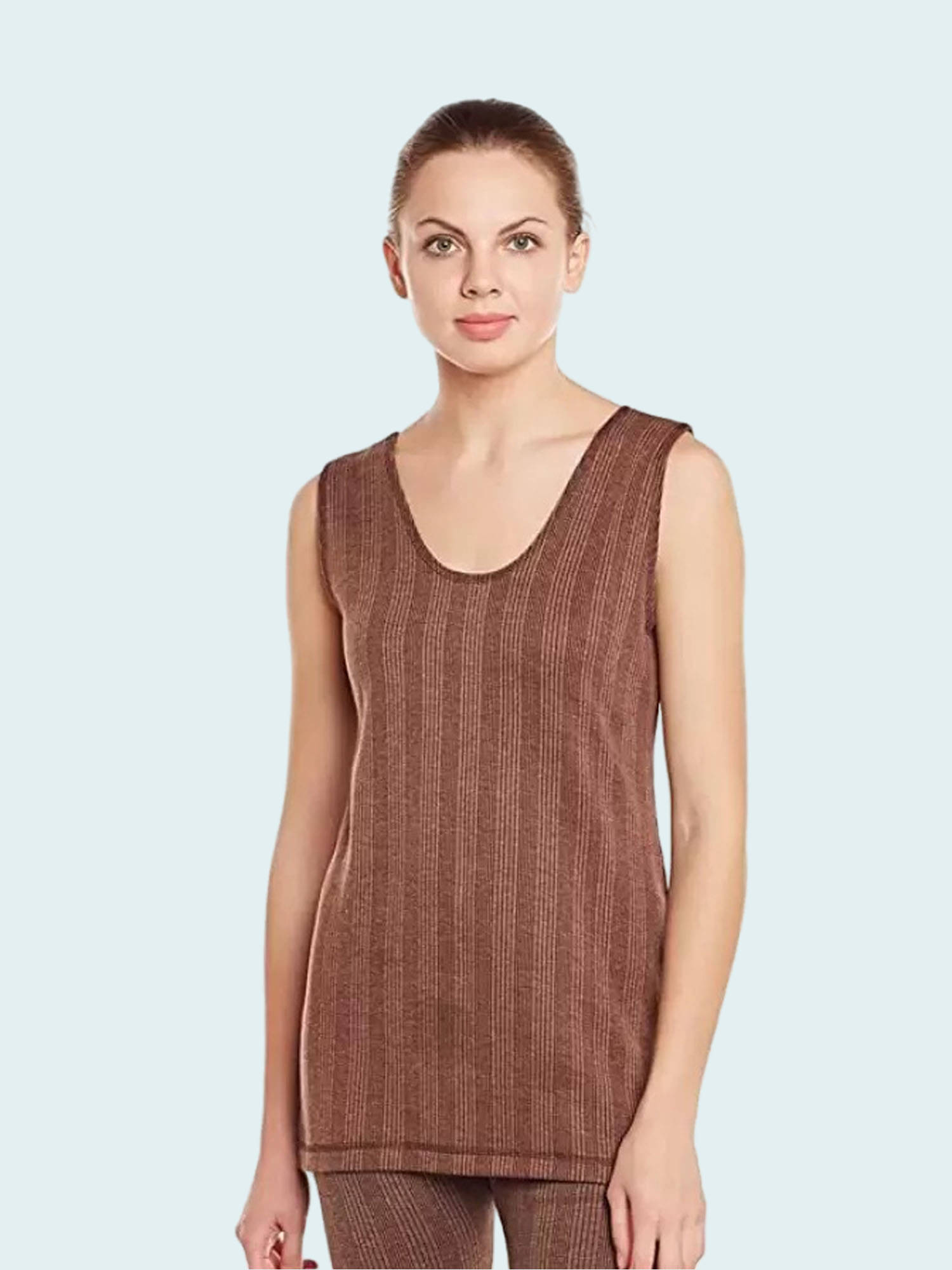 Paryag Woollen Thermal Tops - Brown Pack of 1 Paryag Woollen Thermal Tops - Brown Pack of 1