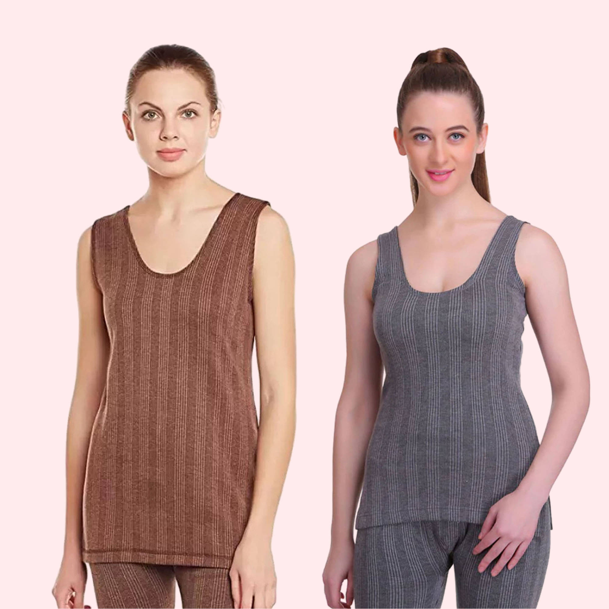 Paryag Woollen Thermal Tops - Multi Color Pack of 2 Paryag Woollen Thermal Tops - Multi Color Pack of 2