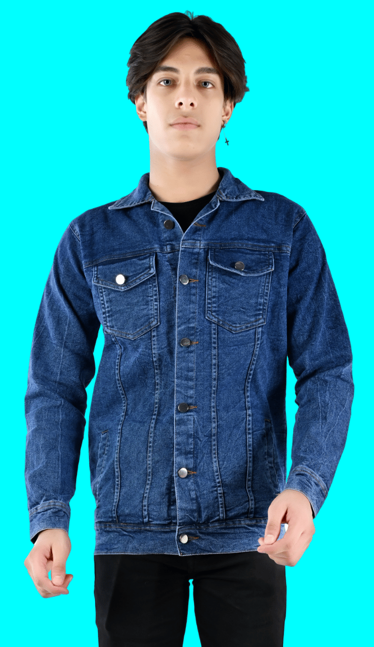 Perry Collection Denim Men's Denim Jacket - Blue ( Pack of 1 )     			Perry Collection Denim Men's Denim Jacket - Blue ( Pack of 1 )