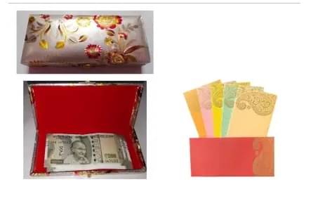     			Posshe Posshe Premium Shagun Gaddi Box With 10Pcs Shagun Envelope Combo Envelopes (Pack of 2 Silver)