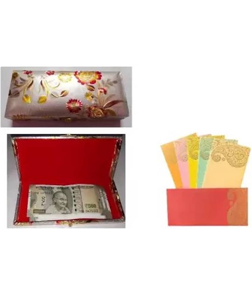 Posshe Posshe Premium Shagun Gaddi Box With 10Pcs Shagun Envelope Combo Envelopes (Pack of 2 Silver) - Stationery | Buy online on ZillyBuy