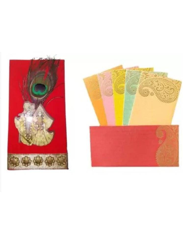     			Posshe Posshe Red Velvet Shgun Premium Envelope with 5 Gift Envelope Combo Pack Envelopes (Pack of 2 Red, Yellow)