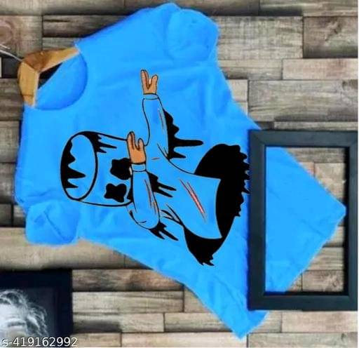     			REDESIGNWEBGO Pack of 1 Polyester Regular Fit Men's T-Shirt ( Blue )