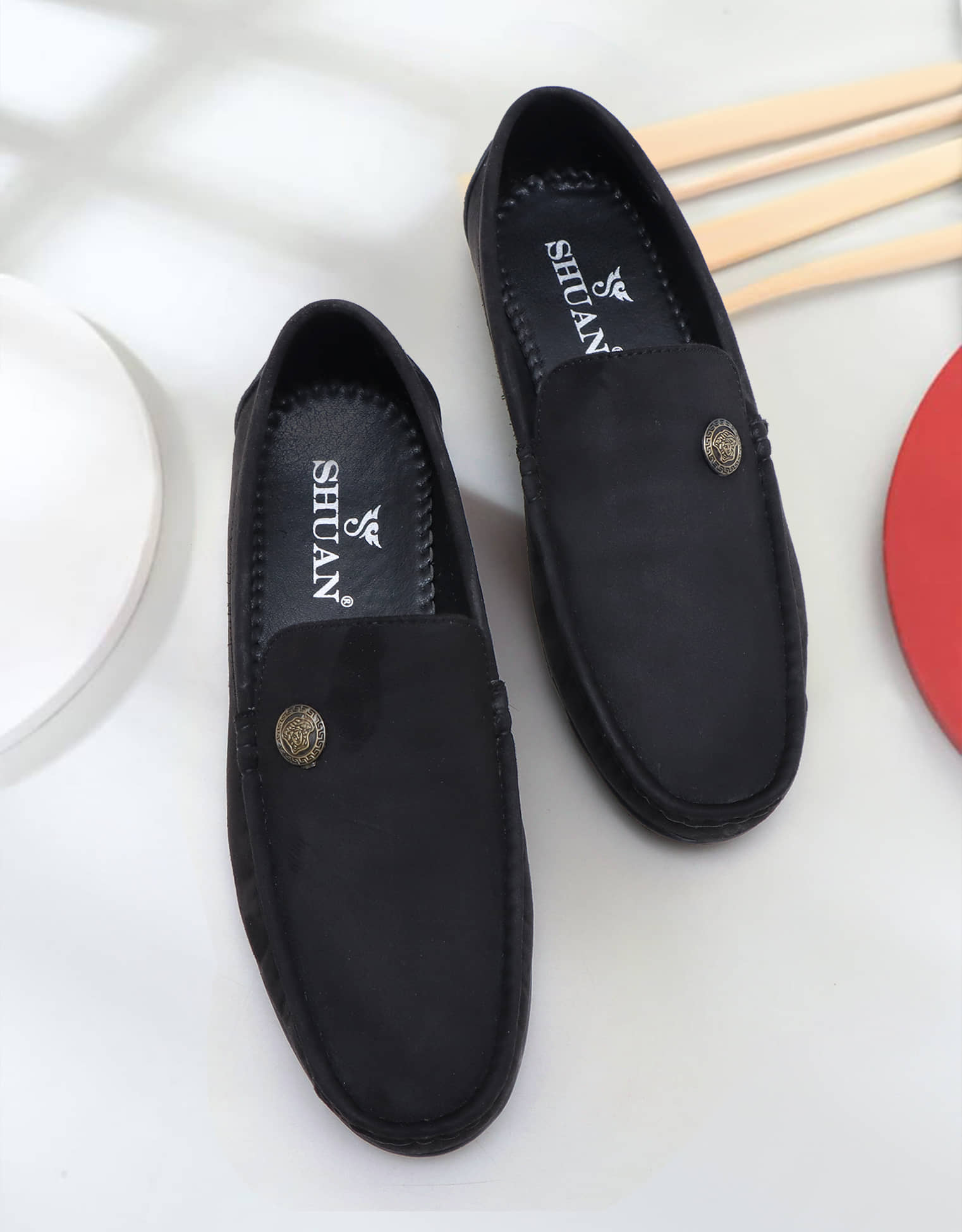 SHUAN Tan Men's Slip on - Formal Shoes | Buy online on ZillyBuy