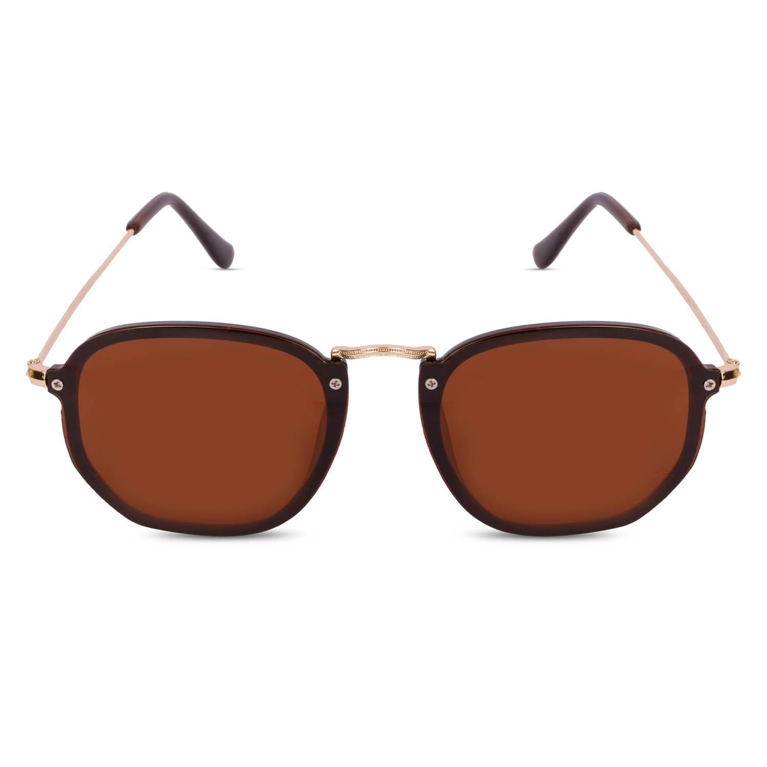     			Sunnies Brown Square Sunglasses ( Pack of 1 )