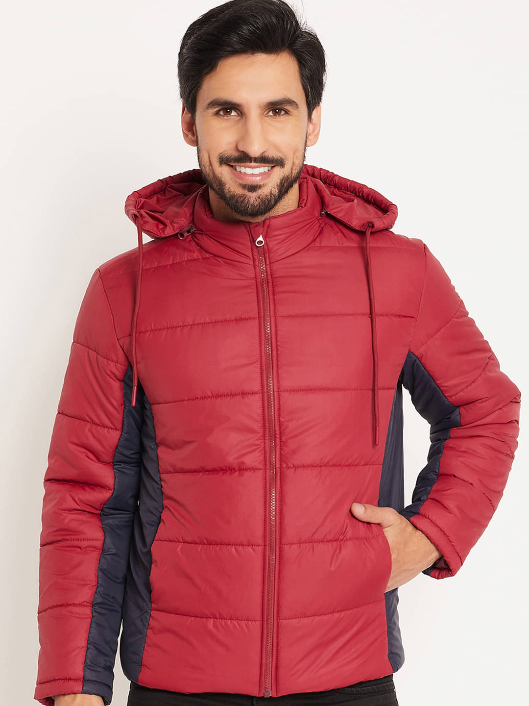 VERO AMORE Polyester Men's Quilted & Bomber Jacket - Maroon ( Pack of 1 ) VERO AMORE Polyester Men's Quilted & Bomber Jacket - Maroon ( Pack of 1 )