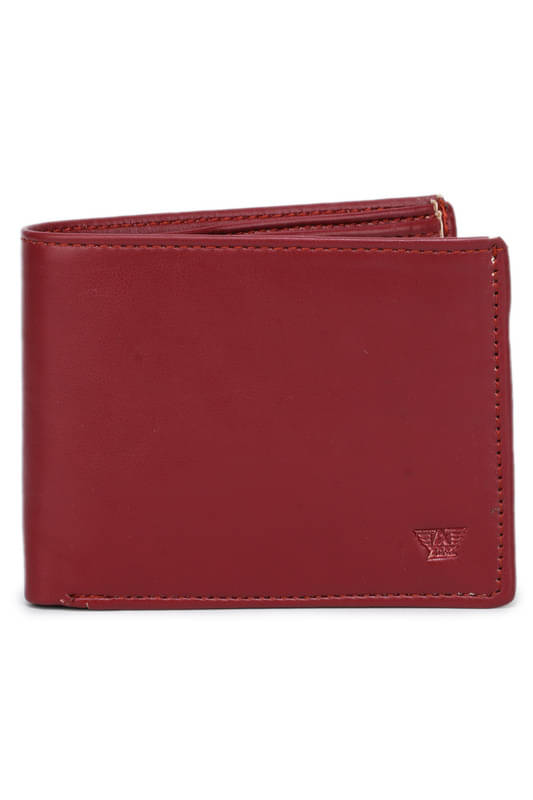     			alaka Red Leather Men's Two Fold Wallet ( Pack of 1 )