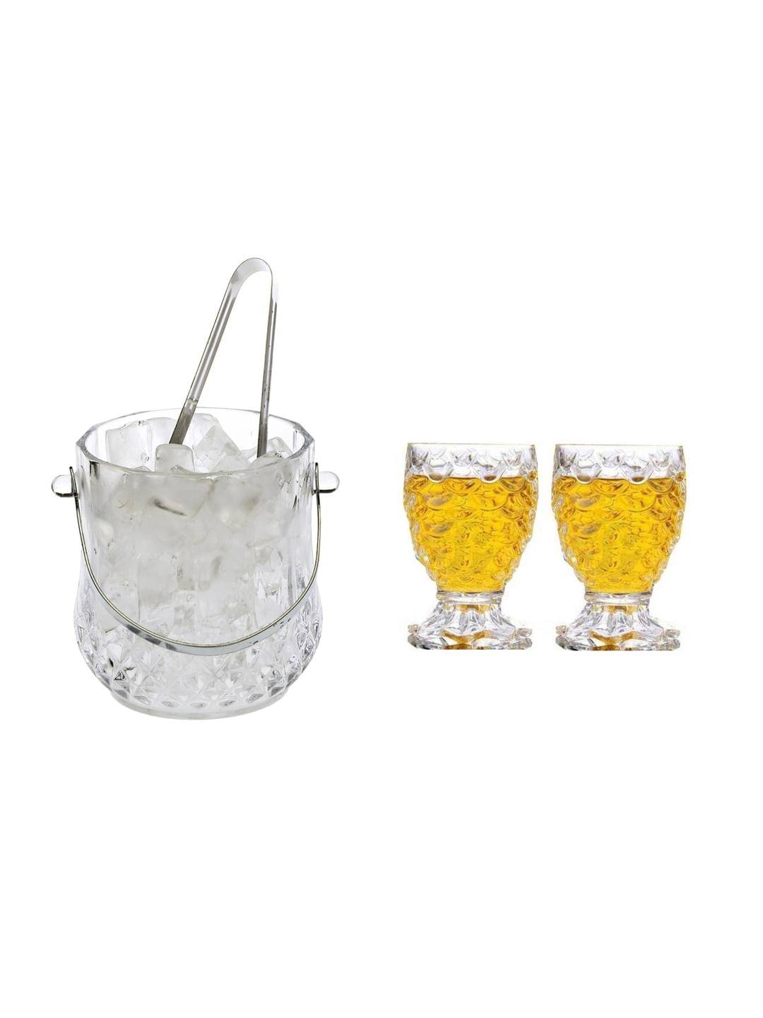     			AFAST Glass Single Walled Ice Bucket