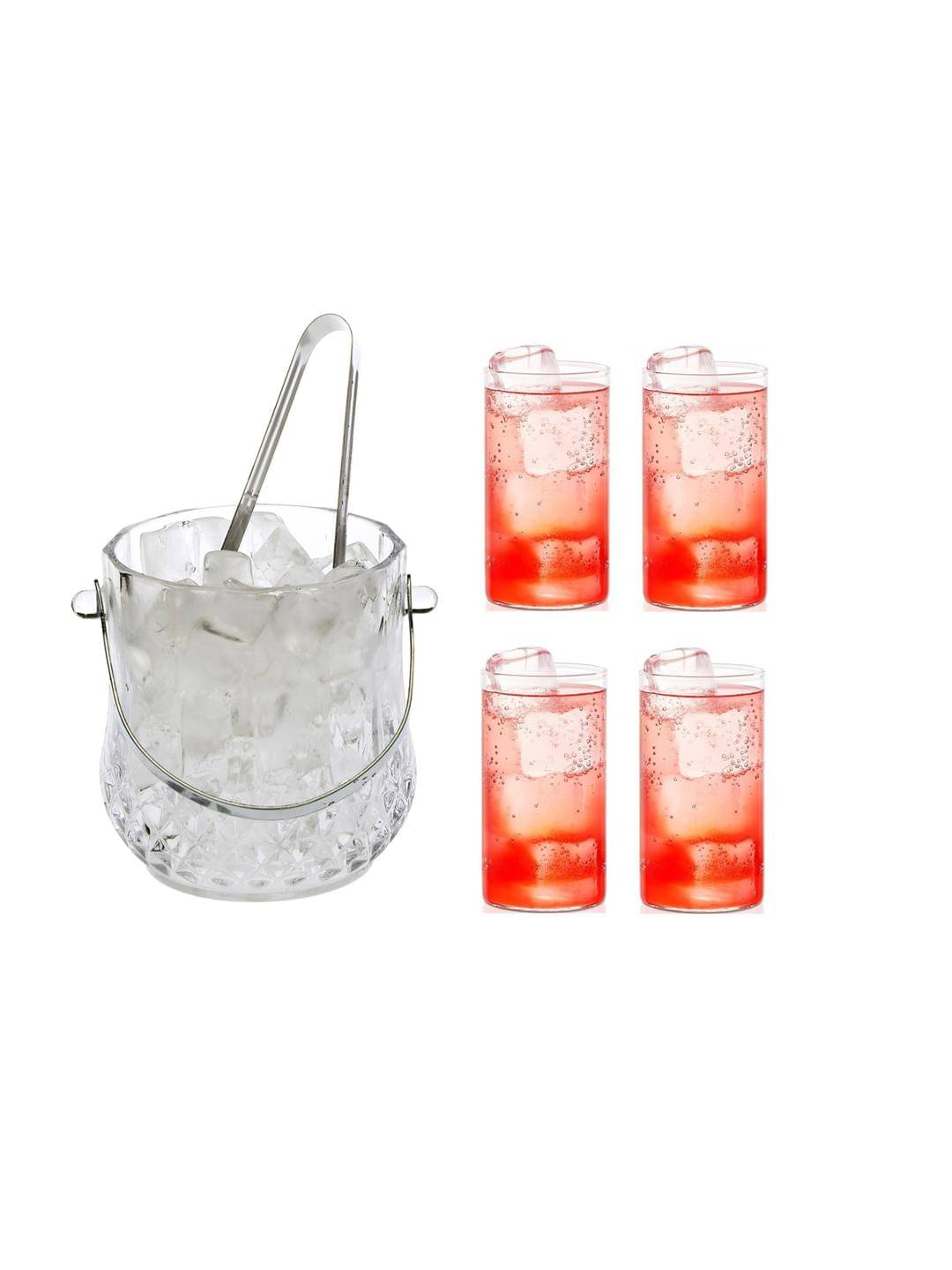     			AFAST Glass Single Walled Ice Bucket