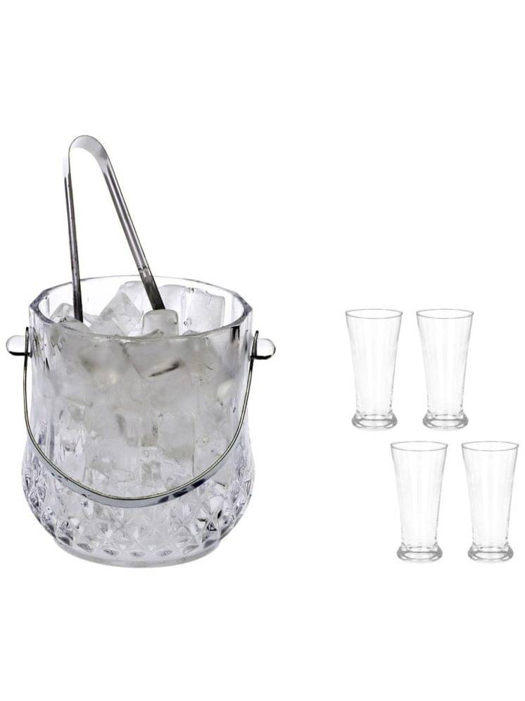     			AFAST Glass Single Walled Ice Bucket