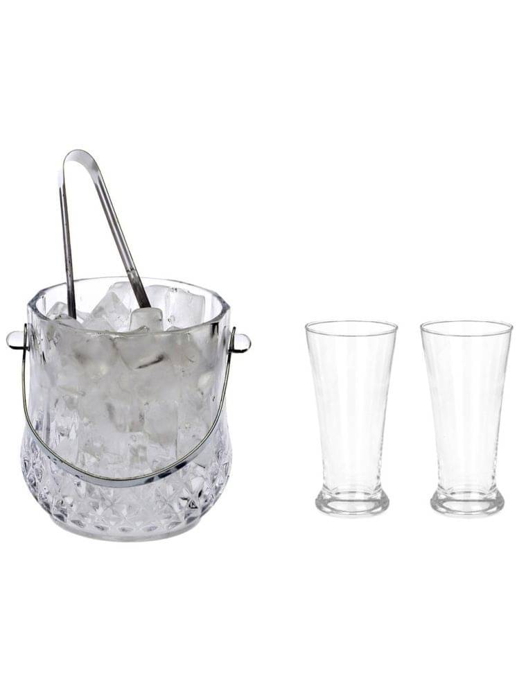     			AFAST Glass Single Walled Ice Bucket