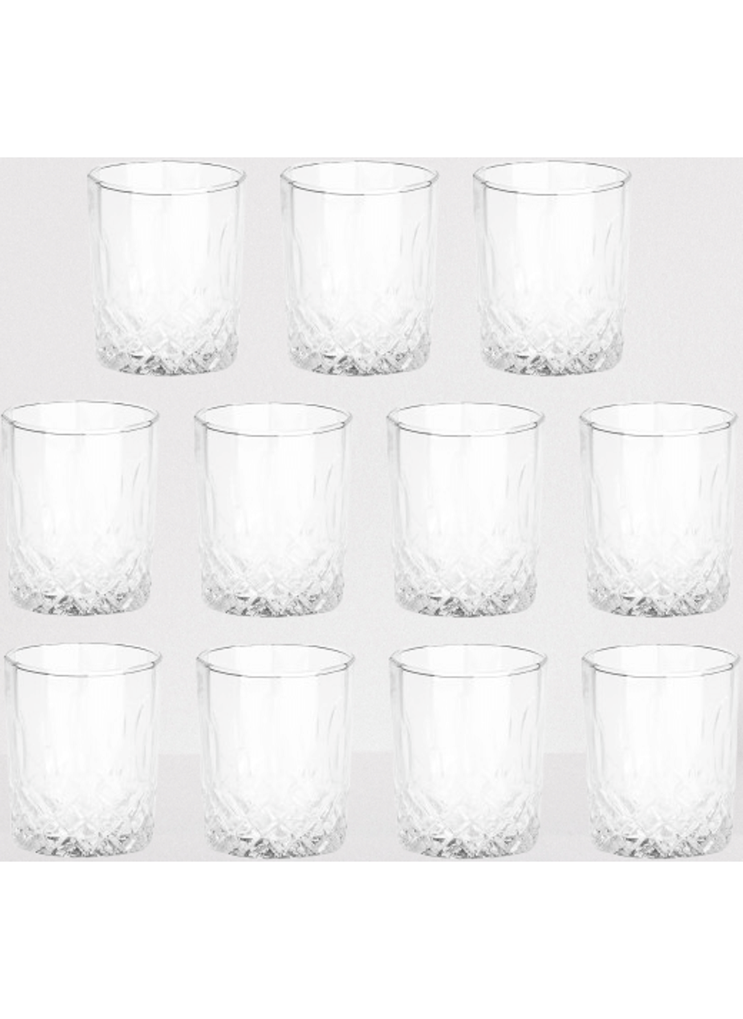     			AFAST Party Glass/Beer Mug Glass Plain Water Glass 350 ml ( Pack of 11 ) Transparent