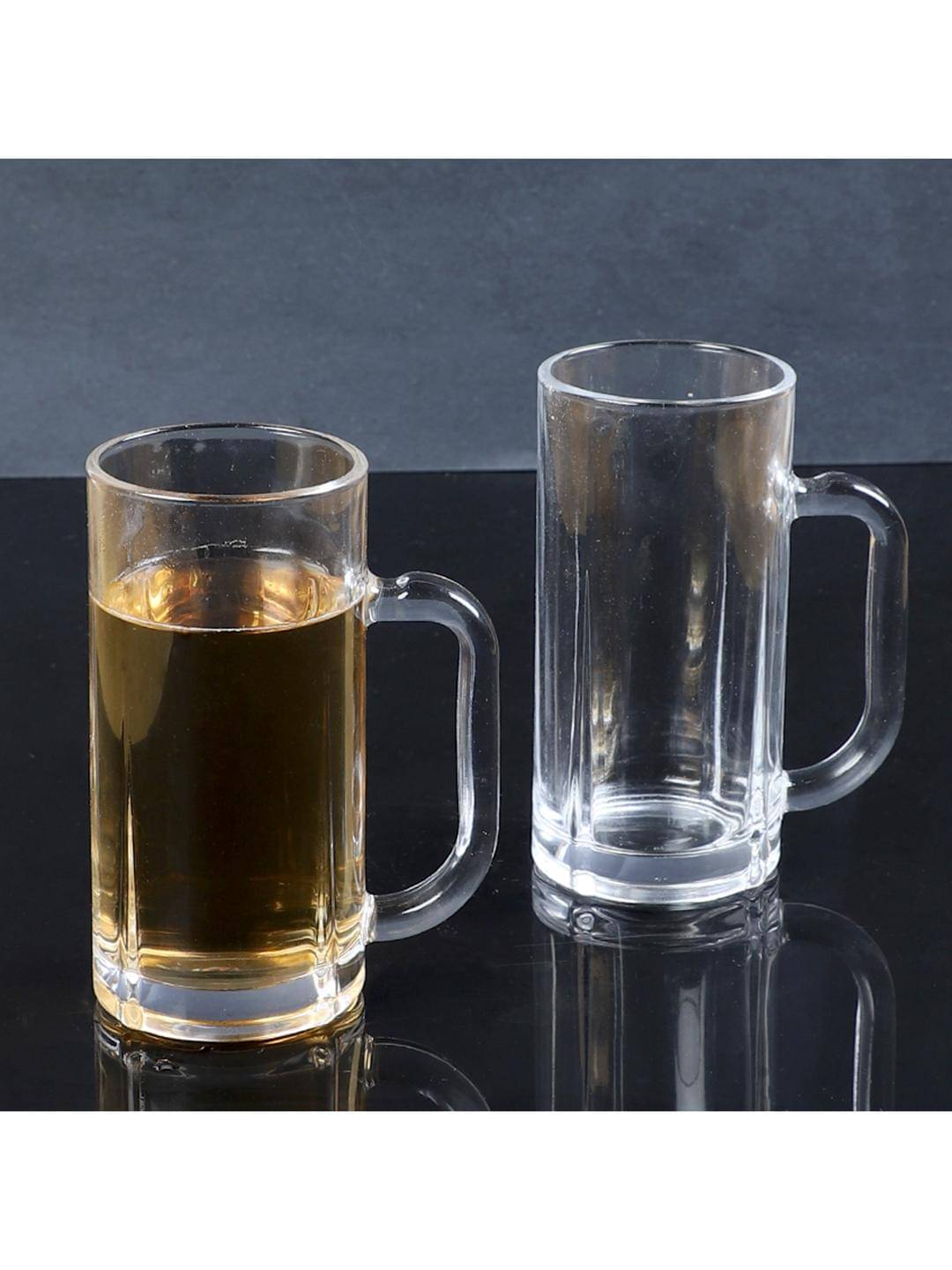 AFAST Party Glass/Beer Mug Glass Plain Beer Glasses & Mug 300 ml ( Pack of 2 ) Transparent AFAST Party Glass/Beer Mug Glass Plain Beer Glasses & Mug 300 ml ( Pack of 2 ) Transparent