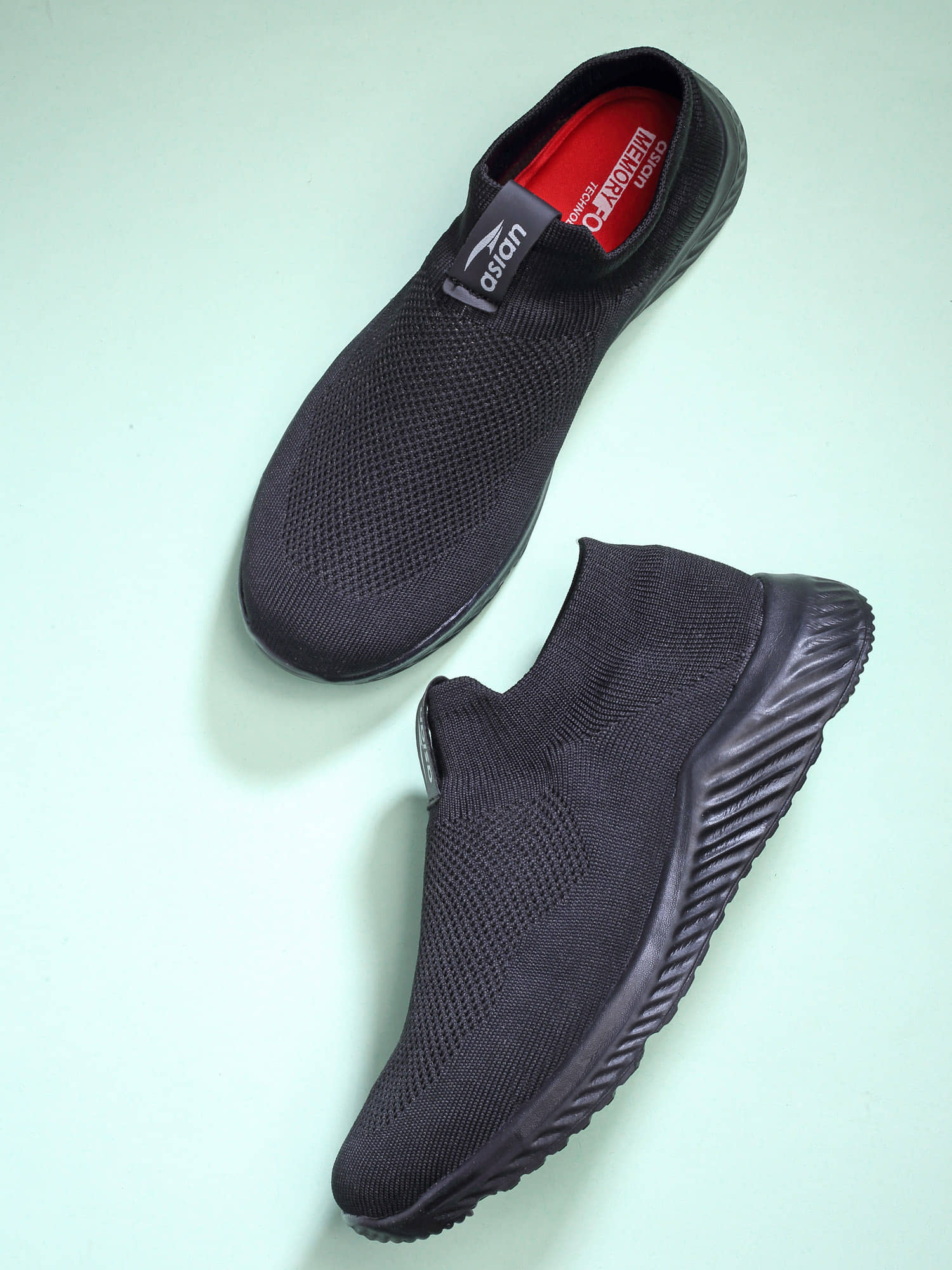ASIAN MOONWALK-01 Black Men's Sports Running Shoes - Sports Shoes | Buy online on ZillyBuy