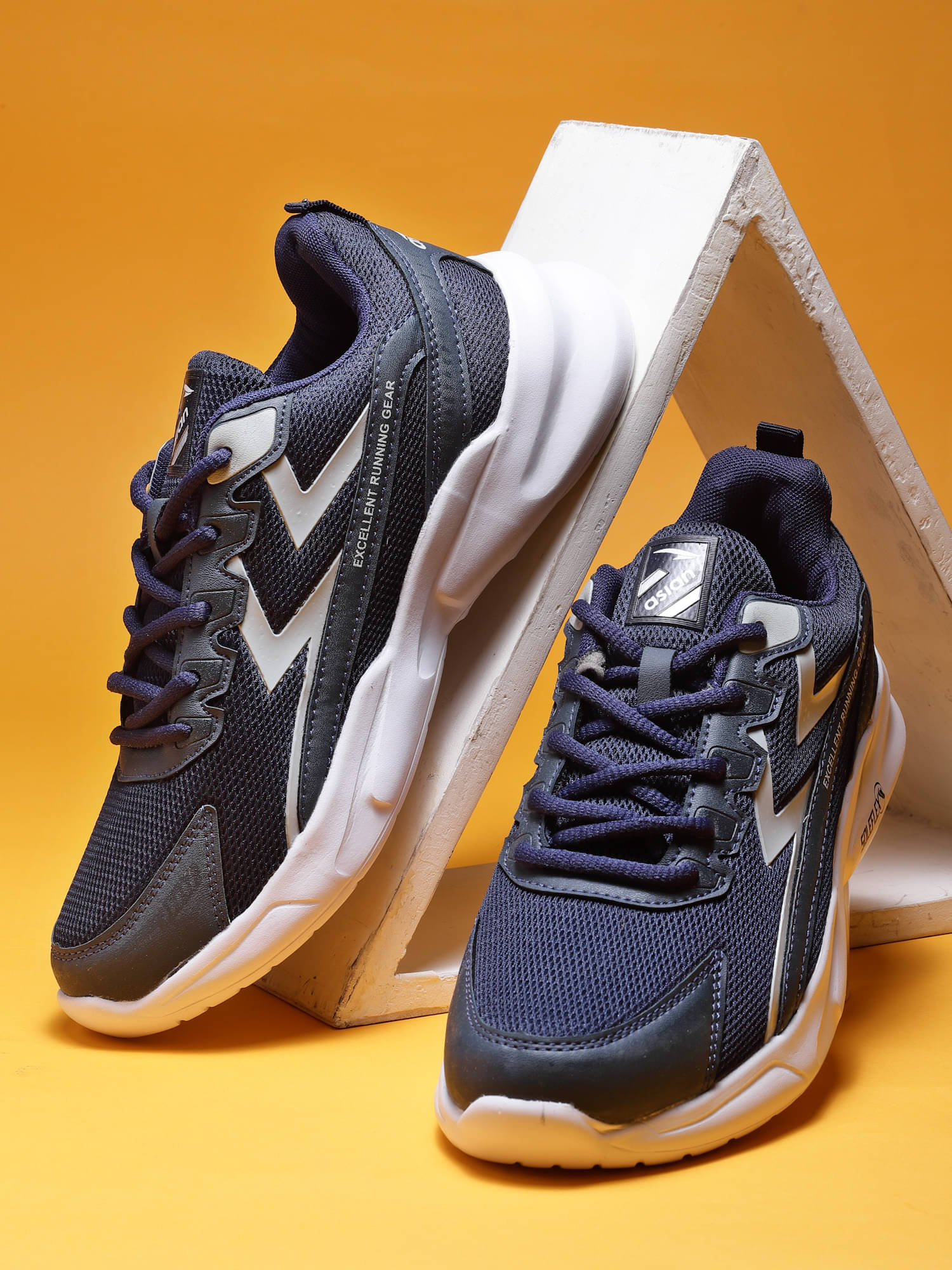     			ASIAN NEWTON-09 Navy Men's Sports Running Shoes